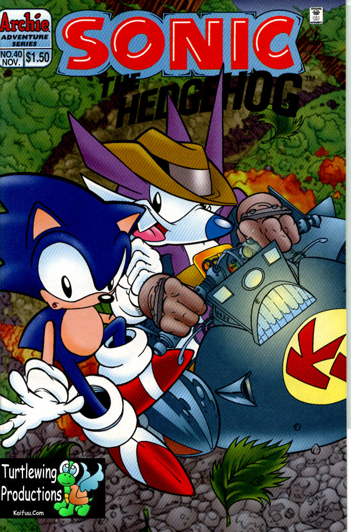 Sonic - Archie Adventure Series November 1996 Comic cover page